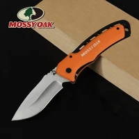 mossy oak folding pocket knife camping knife blade plastic handle fruit cutter outdoor survival knives multi tool