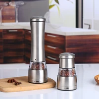 stainless steel manua pepper grinder for home kitchen seasoning salt shaker pepper grinder barley malt mill