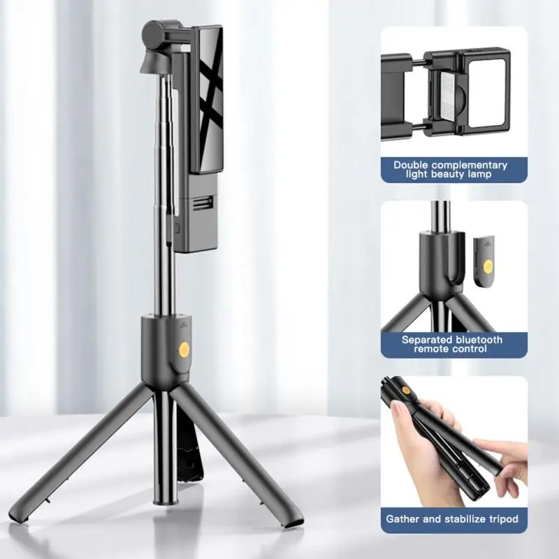 

Portable Wirleless Bluetooth Mini Selfie Stick Remote Extendable Foldable with Tripod for Ios/Android Smartphone Photo Live