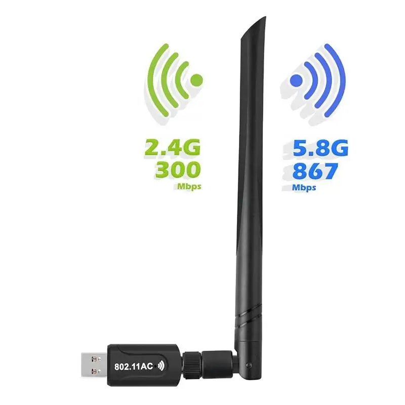 

1200 Мбит/с WiFi USB 3,0 Беспроводная сетевая карта 2,4G 5,8G USB3.0 двухчастотный WiFi приемник