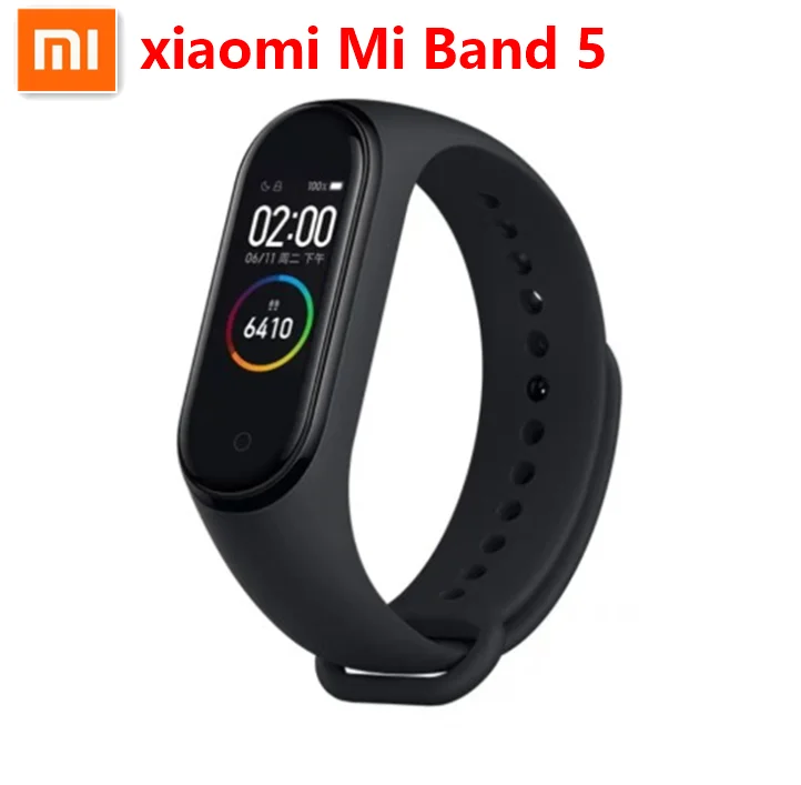 

Xiaomi Mi Band 5 Smart Bracelet 4 Color AMOLED Screen Miband 5 Smartband Fitness Traker Bluetooth Sport Waterproof Smart Band