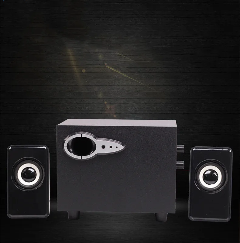 FT-301 комбинированная колонка с корпусом из дерева сабвуфер бас стерео музыкальный плеер с usb-кабелем компьютерный динамик для компьютера ПК ноутбука