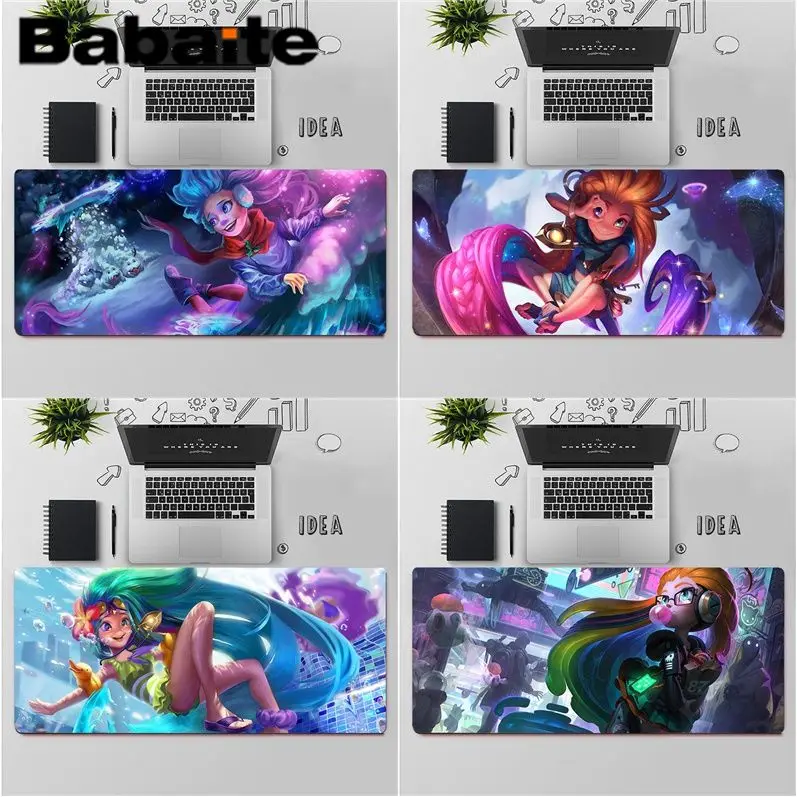 

Babaite High Quality Zoe League of Legends Office Mice Gamer Soft Mouse Pad Free Shipping Large Mouse Pad Keyboards Mat