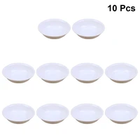 10pcs sauce dishes break resistant white food dipping plastic bowl appetizer plate seasoning dish for home buffet kitchen dish