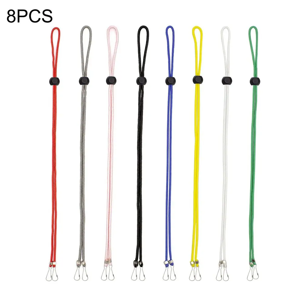 

8PCS Adjustable Face Mask Handy Holder Rope Safety Face Mask Lanyard Anti-lost Mask Hanging Neck Halter Ropes Strap