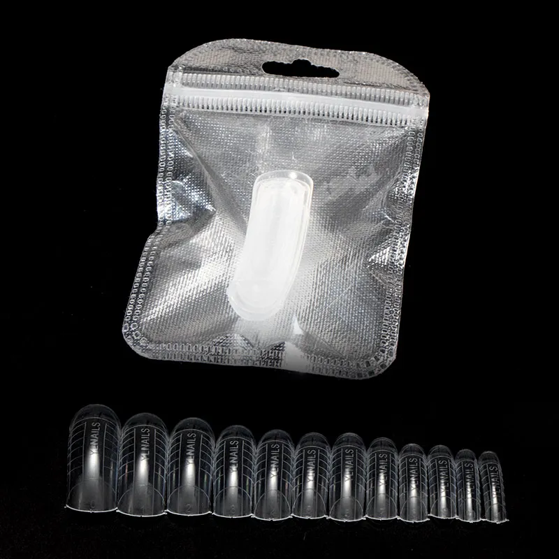 12pcs Fake nails Vrenmol Poly гель Semic Перманентный не чистый лак верхнее Базовое покрытие гель лак верхнее покрытие Базовое покрытие основа прозрачный гель лак - Цвет: 12pcs Fake nails