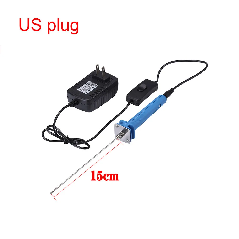US plug 15cm 110 220 В 15 Вт профессиональный резак для пены Электрический нагрев ручка для KT пластины пенополистирола режущий долбежный Перфоратор DIY инструмент для резьбы - Цвет: US plug 15cm