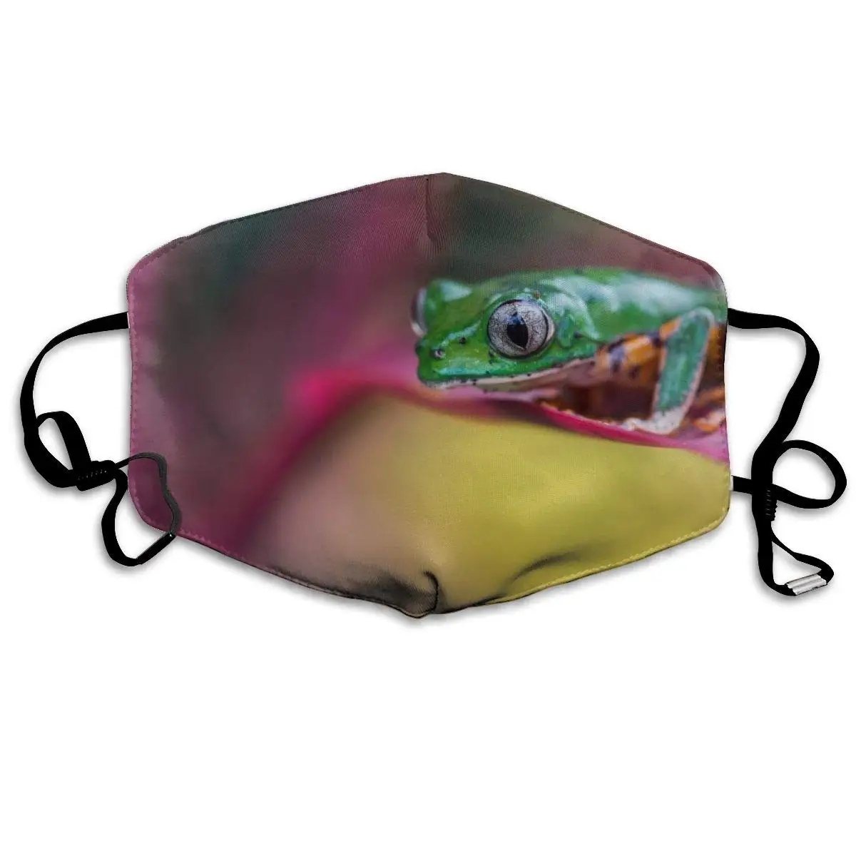 

Frogs Washable Reusable Mask, Cotton Anti Dust Half Face Mouth Mask For Kids Teens Men Women With Adjustable Ear Loops