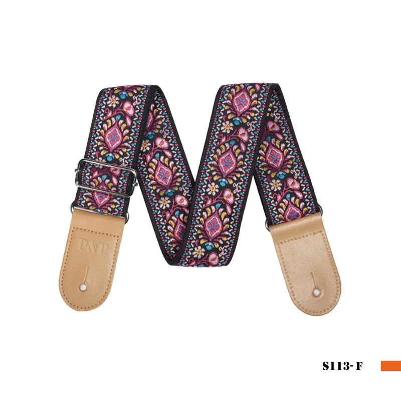 nationalen stil stickerei jacquard gitarre riemen elektro akustische ukulele folk jazz gitarre bass musical instrument zubehör free global shippi