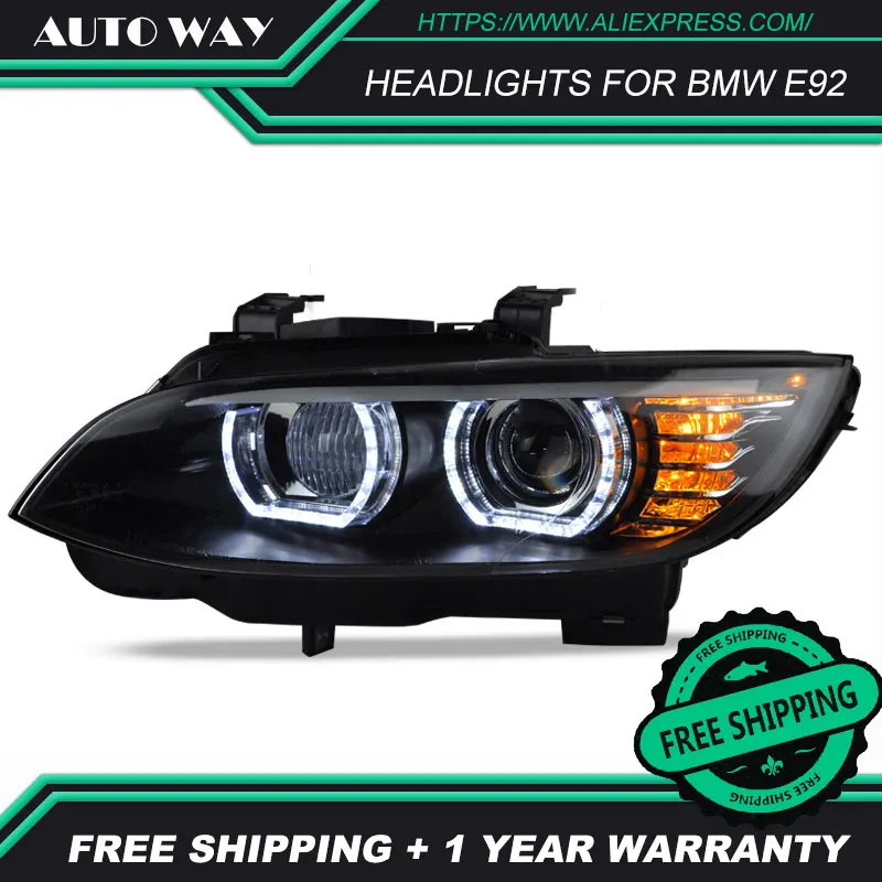 Чехол для стайлинга автомобиля BMW M3 328i 335i 330i E92 E93 2006 2012 светодиодный фары H7 D2H