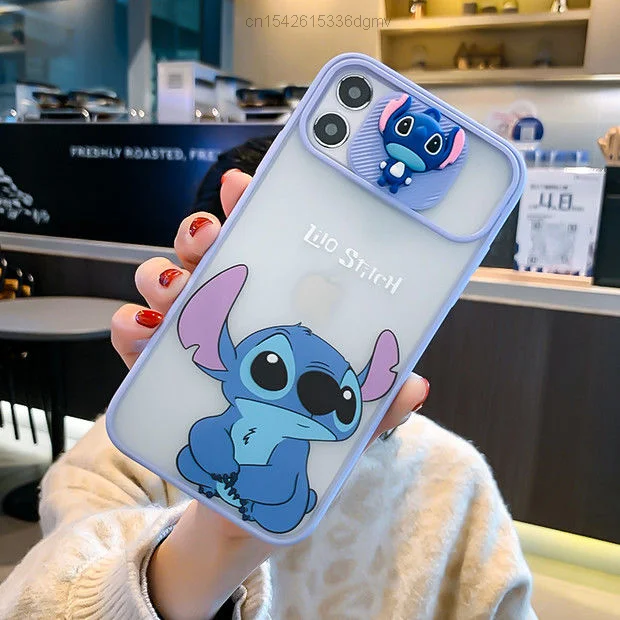 disney lilo stitch cartoon phone case for iphone 12pro se 2 6 6s 7 8 12 mini plus x xs xr 11 pro max cover trend y2k aesthetic free global shipping