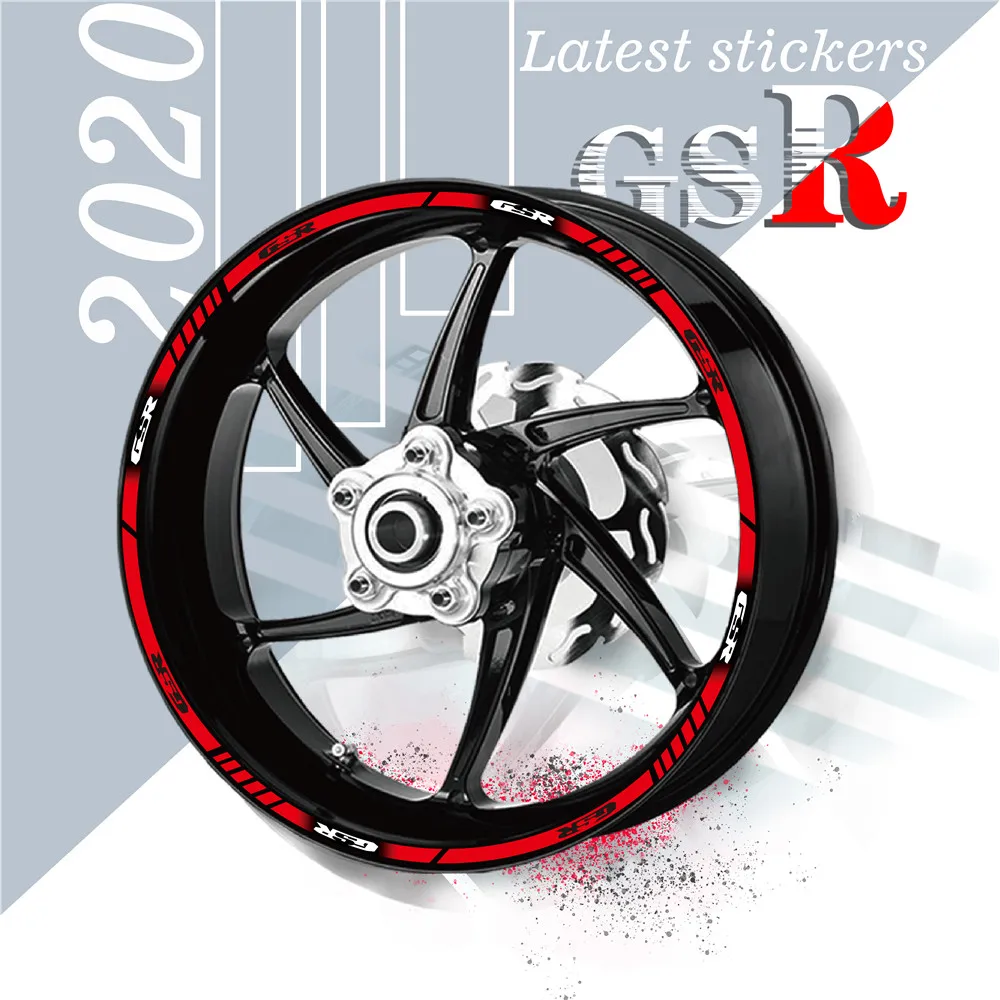 Мотоциклетные пользовательские наклейки на колеса с внутренним кольцом