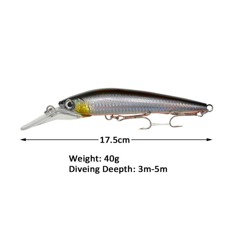 Жесткая приманка Jerkbaits тонущие рыболовные наживки Minnow высококачественные