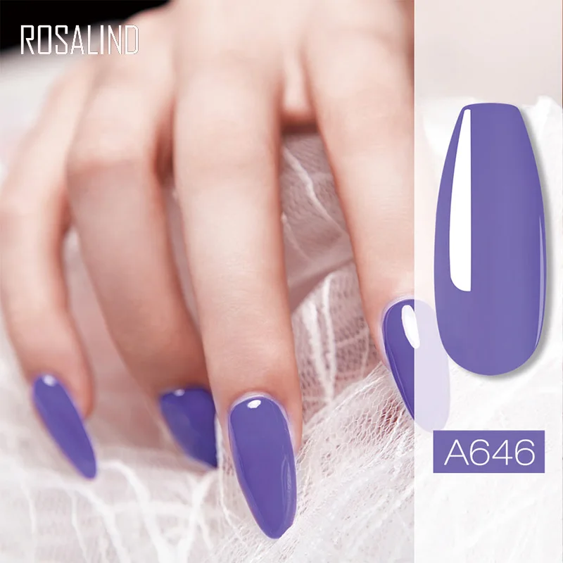 Полигель для наращивания ногтей ROSALIND лак с кристаллическим эффектом