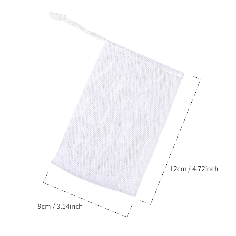 

10pcs Soap Mesh Soap Foaming Net Durable Fine Soft Comfortable Soap Bag Mesh Bag With Lanyard Design Net Bag Exfoliating Gloves