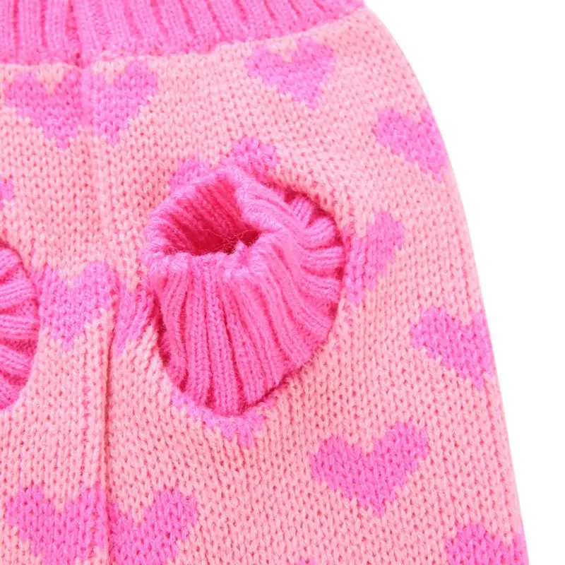Одежда для собак Love Heart Pet зимний шерстяной свитер трикотажный щенка одежда