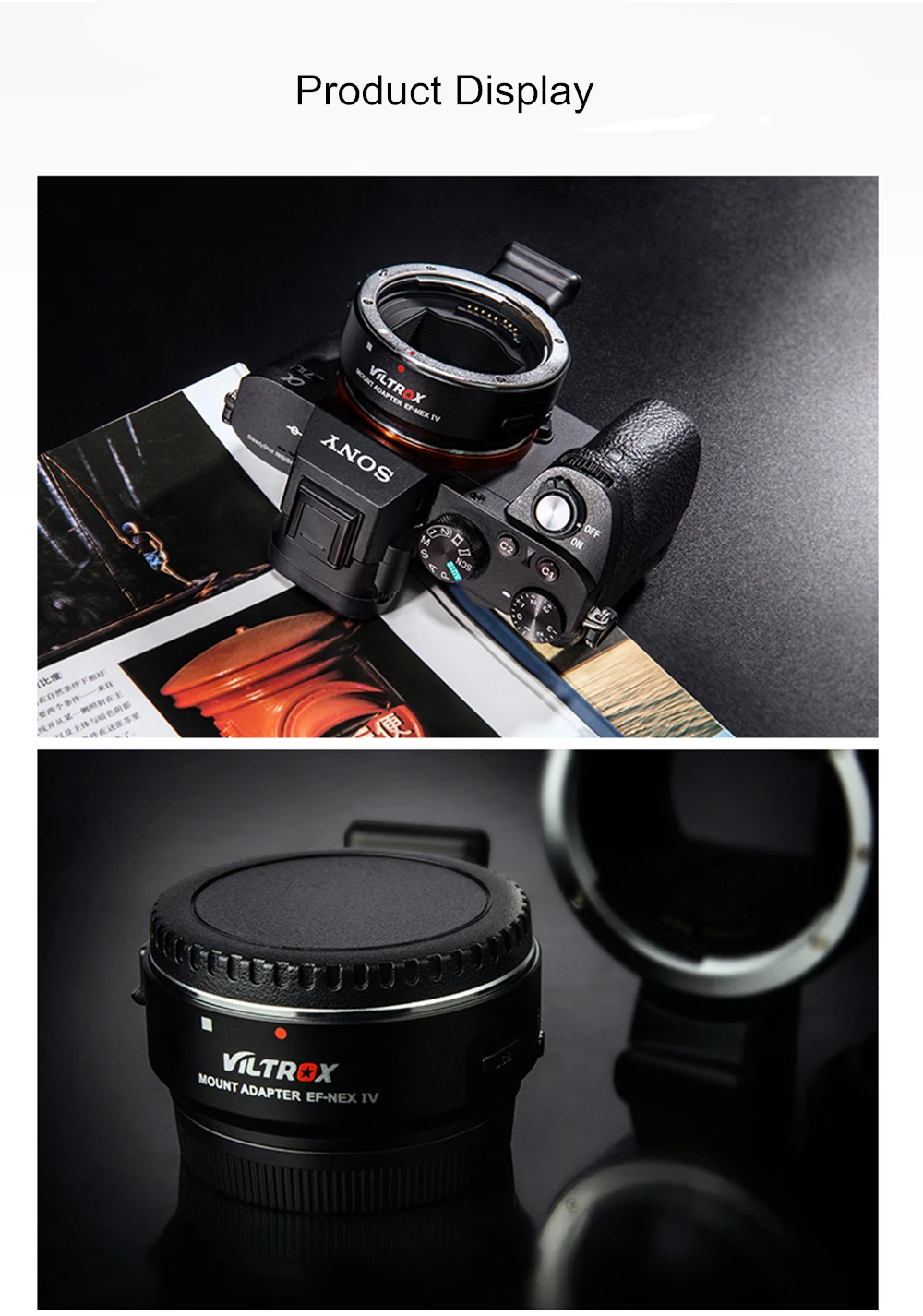 Адаптер Viltrox EF-NEX IV с автофокусом для объектива Canon EOS EF EF-S для sony E NEX Full Frame A9 AII7 A7RII A7SII A6500 A6300