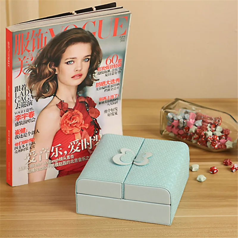 

Multi-Slot Watch Box Leather Display Case Organizer Top Glass Jewelry Storage US