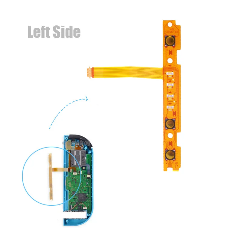 Запасные части для Nintendo Switch JoyCon ZR ZL L SL SR Button лента брелок гибкий кабель ремонта NS
