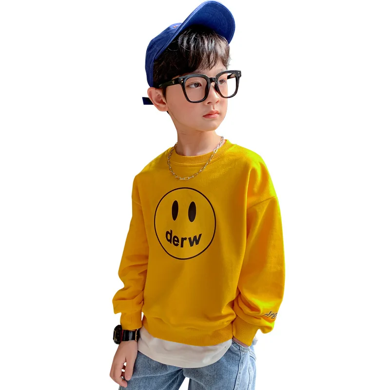 

In Stock Spring Autumn Boys Sweatshirts KidsOutwear Teenager Tops Children Clothing Cotton Pullover Home School High Quality