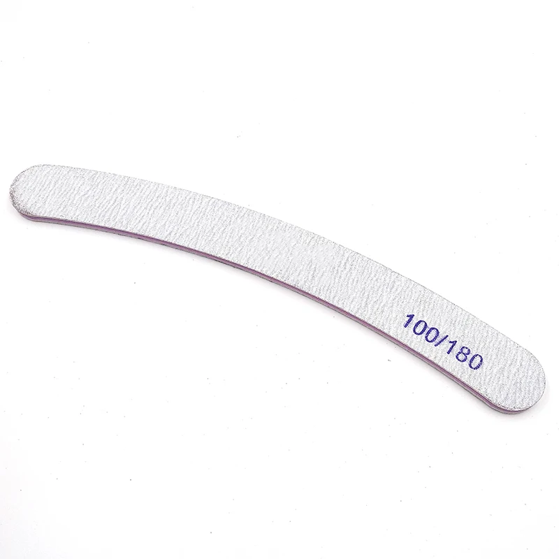 Professional Half Moon Nail file 100/180 Sandpaper nail Sanding Polishing files nails grinding equipment manicure | Красота и