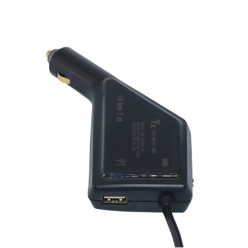2 в 1 Автомобильное зарядное устройство с дистанционным управлением для DJI Mavic AIR