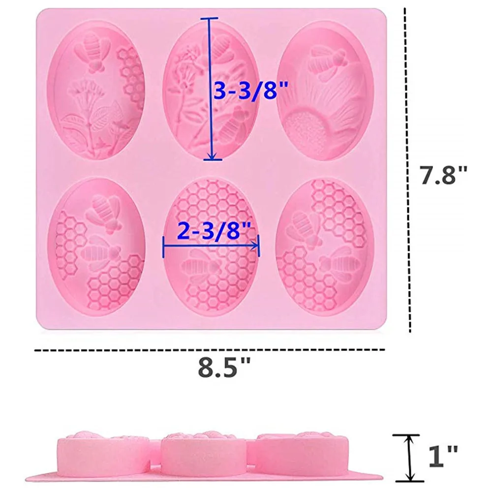 2 шт. соты мыло с изображением пчелы Силиконовые формы принтом в виде медоносной