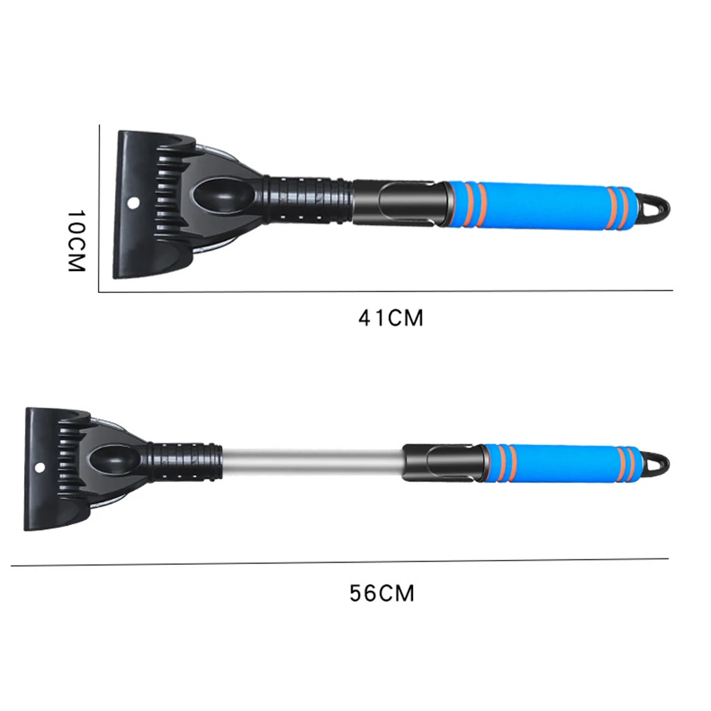 

Car Snow Shovel with Gloves Retractable Snow Removal Shovel for Defrosting Deicing Ice Snow Scraping tool