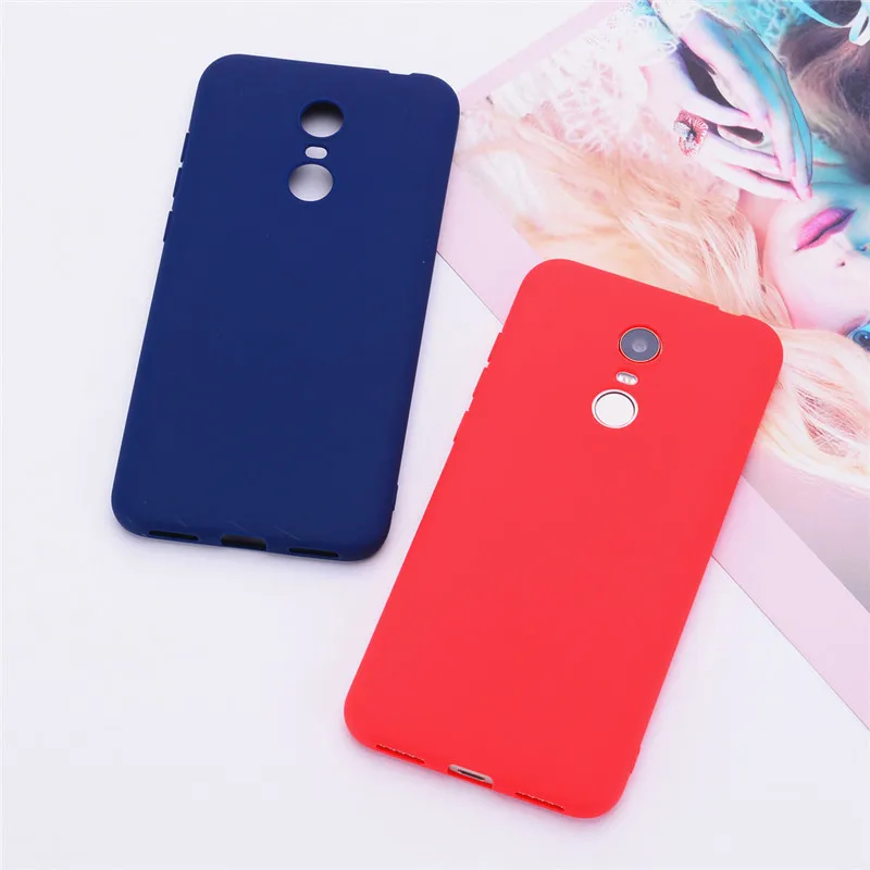 Color Matte Phone Cases For Xiaomi Redmi 5 / 5 Plus Case Silicone Soft TPU Back Cover For Xiaomi Redmi 5 Plus Case Coque Funda