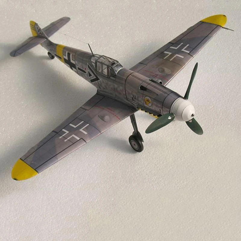 1:32 Германия Bf 109 G6/G14 бомбер картон с трёхмерными чертёжами 3D День матери день