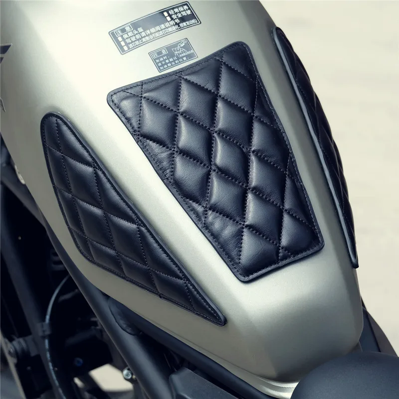 Кожаные Мотоциклетные наклейки на топливный бак для Kawasaki Honda Suzuki Benelli Vespa Yamaha Harley