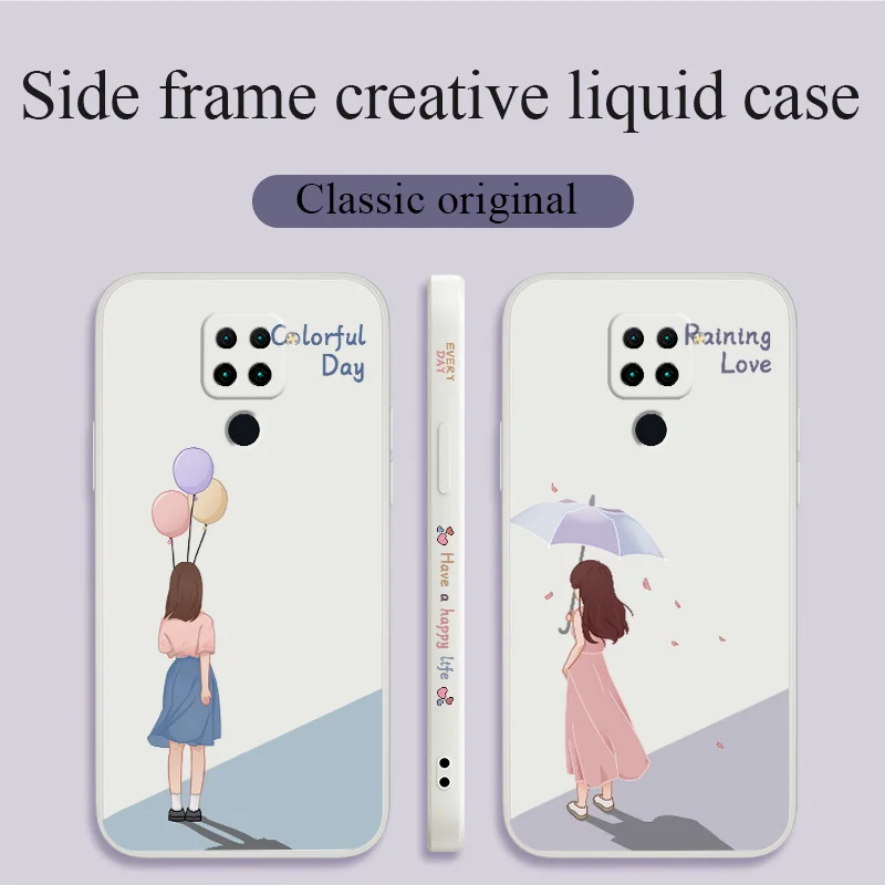 

Slim Back Phone Case For Xiaomi Redmi Note 10 10S 9T 9 8 7 Pro MAX Redmi 9 9A K40 K40pro K30 K20 Liquid Silicone Cover