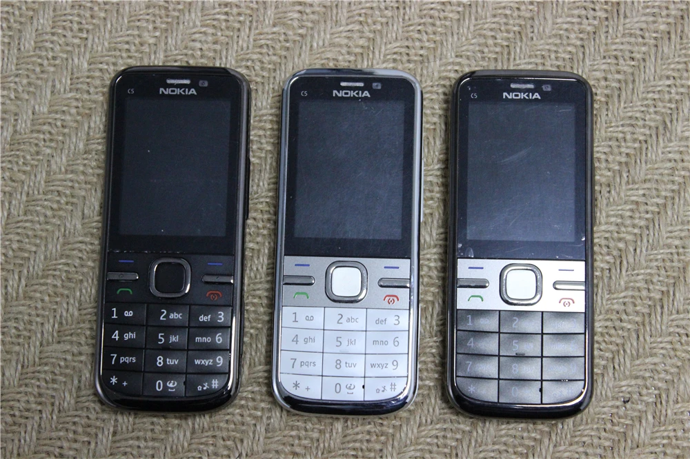 C5 Оригинальный разблокирована Nokia 00 мобильного телефона 3.15MP 3G Bluetooth FM радио