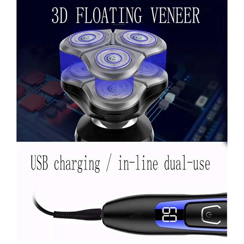 Все в одном триммер для бороды USB аккумуляторная Борода носа мужской набор ухода |