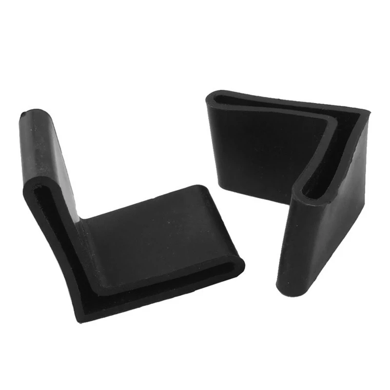 

Rubber Covers Furniture Angle Iron Foot Pads 40mm x 40mm 10 Pcs Black