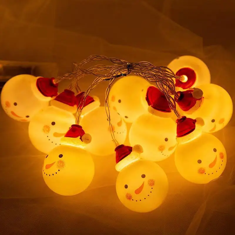 На батарейках 3 м 20 LED Сказочный Снеговик струнный светильник для помещений улицы