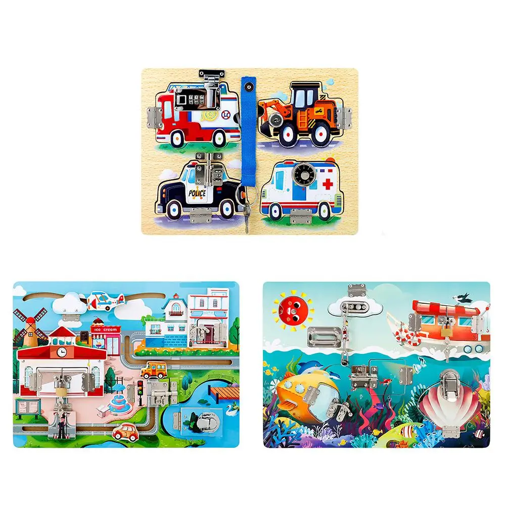 Деревянные защелки доска развивающая игрушка прочная конструкция мелкая