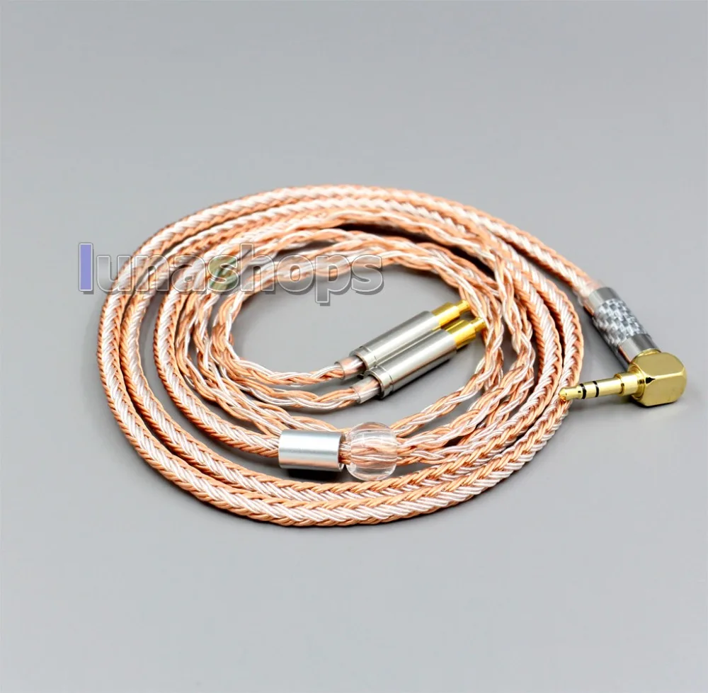 LN006394 3 5 мм 2 4 XLR сбалансированный 16-жильный OCC посеребренный кабель для звуковой