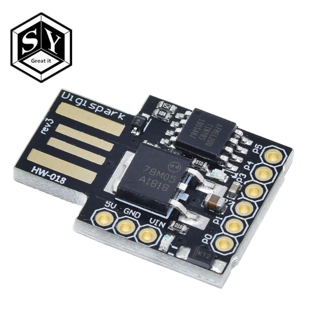 Официальная черная плата для мини-разработки ATTINY85 Digispark модуль Arduino IIC I2C USB |