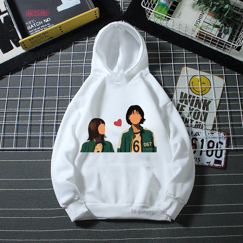 

New Boys Hoodie игра в кальмара Jung Ho Yeon 067 Graphic Print Children'S Spring Autumn Sweatshirt Tops Harajuku Girls Hoodies