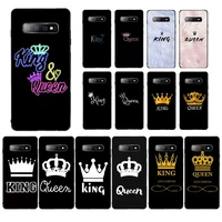 fhnblj king queen phone case for samsung s10 21 20 9 8 plus lite s20 ultra 7edge