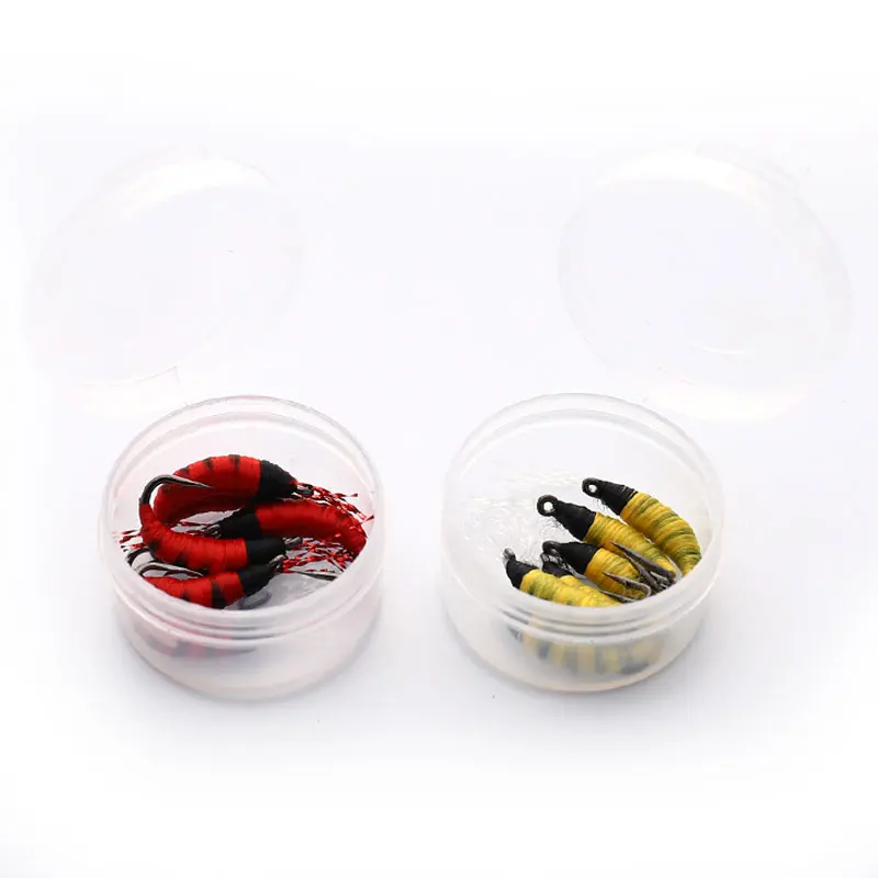 6PCS/Lot Rainbow Brown Brook Trout Greyling Caddis Nymph Lures Buzzers Red Miracle Midge Fishing Flies | Спорт и развлечения