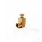 Латунный фитинг для трубы с наружным диаметром 4 мм, 6 мм, 8 мм, под углом 90 градусов, адаптер для системы смазки маслом
