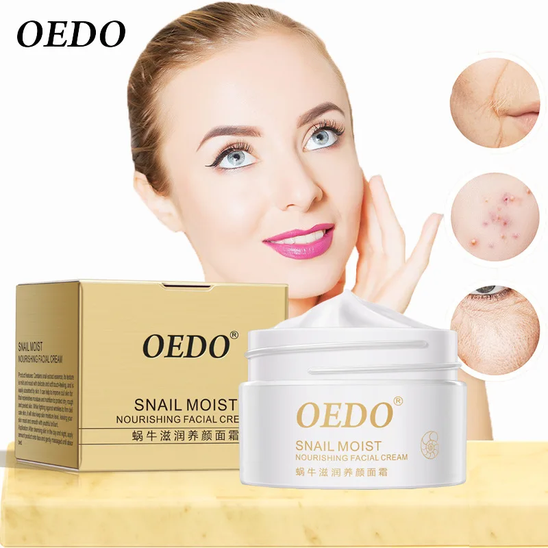 

Snail Face Cream Collagen Anti-Wrinkle Whitening Facial Cream Hyaluronic Acid Moisturizing Anti-aging Nourishing Serum Skin Care
