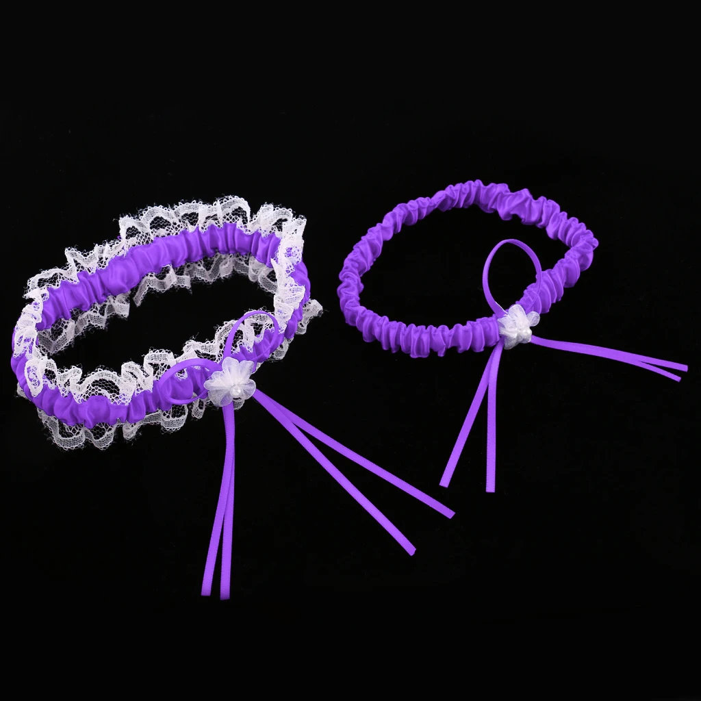 2 шт. Свадебные чулки с подвязками в деревенском стиле цветочным узором тянущиеся