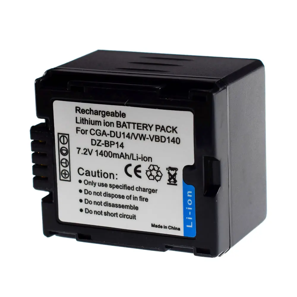 4X CGA-DU14 Батарея для цифрового фотоаппарата PANASONIC CGR-DU06A 1B DU06E1B SDR-H200 H18 H20 H21 VDR-D160 D158 MX500