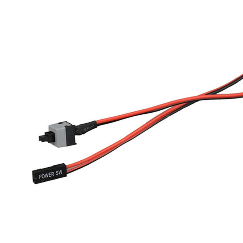 

5 шт. 50 см 2 Pin SW PC кабель питания вкл/выкл кнопочный компьютерный чехол переключатель провод