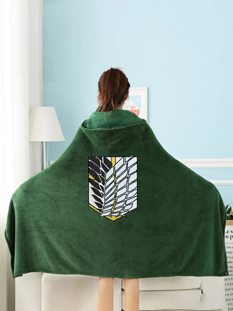 

Investigation Corps Captain Cape Cloak Cloak Napping Blanket Creative Design Cape Cosplay Cape Hoodie Warm Cape