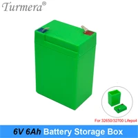 turmera 6v 6ah empty battery storage box for lifepo4 battery use children electric car or motorcycle electronic emergency light