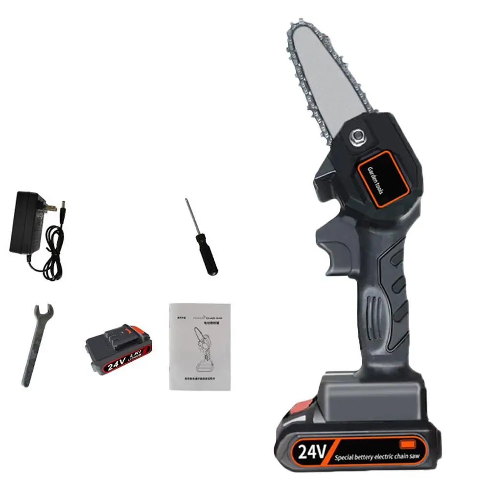 Mini Rechargeable Electric Saw Cordless Handheld Chainsaw Wireless Lithium Battery Outdoor Logging Orchard Pruning | Инструменты